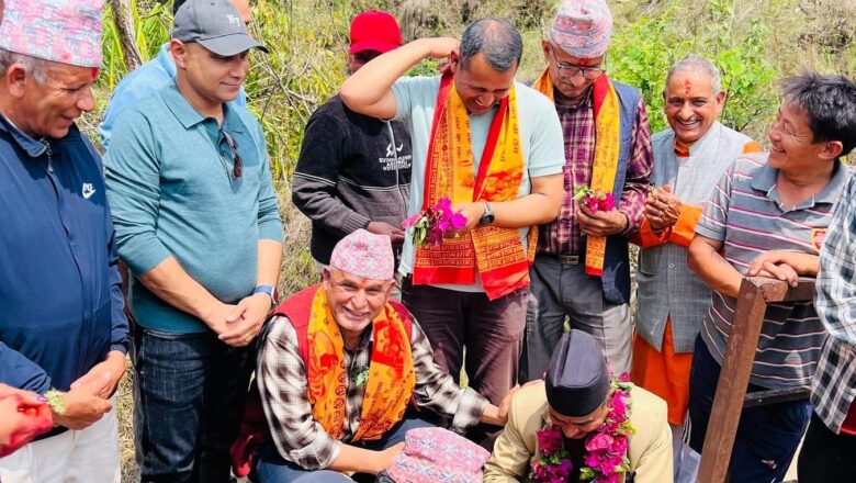 पोखरा महानगरपालिका वडा नं। १५ र १७ जोड्ने पुलको आज शिलान्यास सम्पन्न